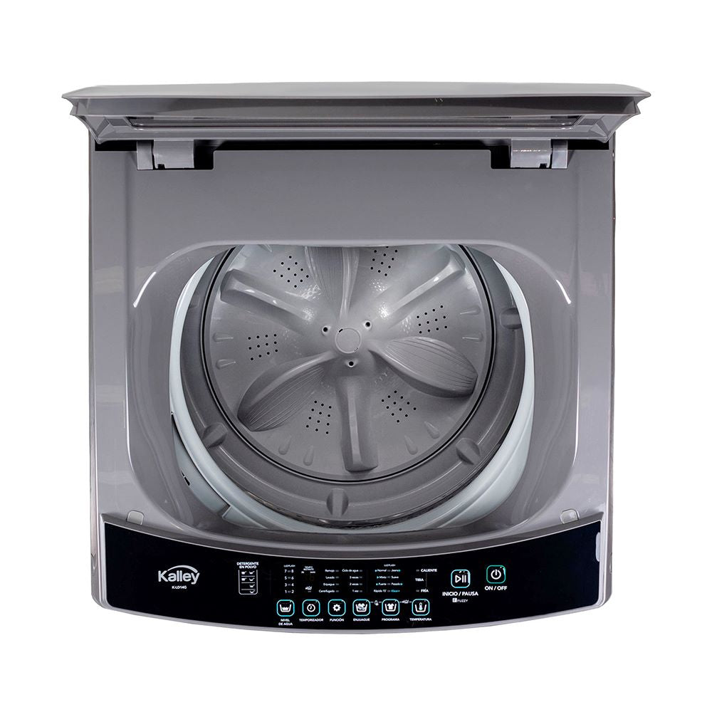 Lavadora Kalley Carga Superior 16 Kilos K-Ld16Ge, Color Gris