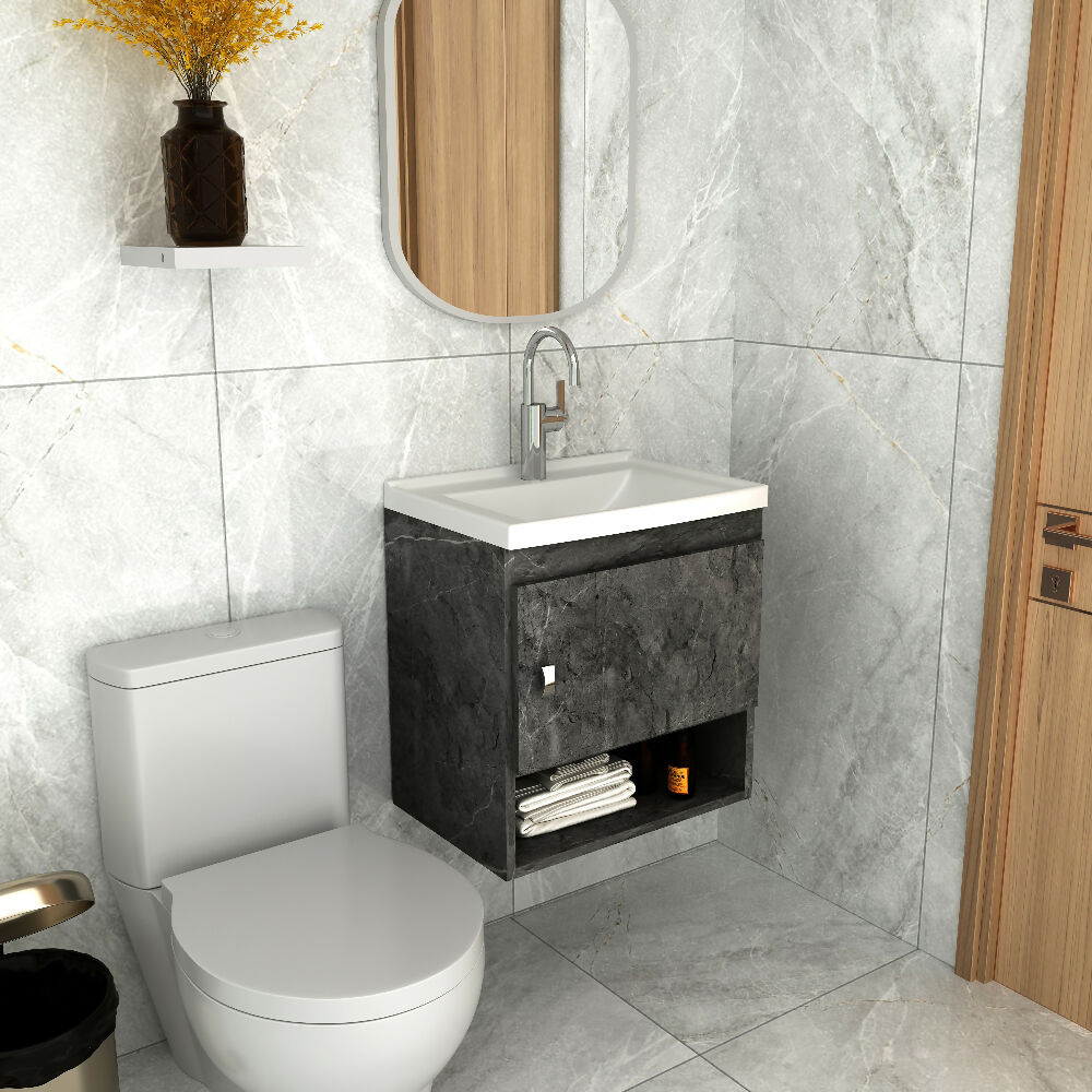 Mueble de Baño con Lavamanos Linz - Mármol grafito