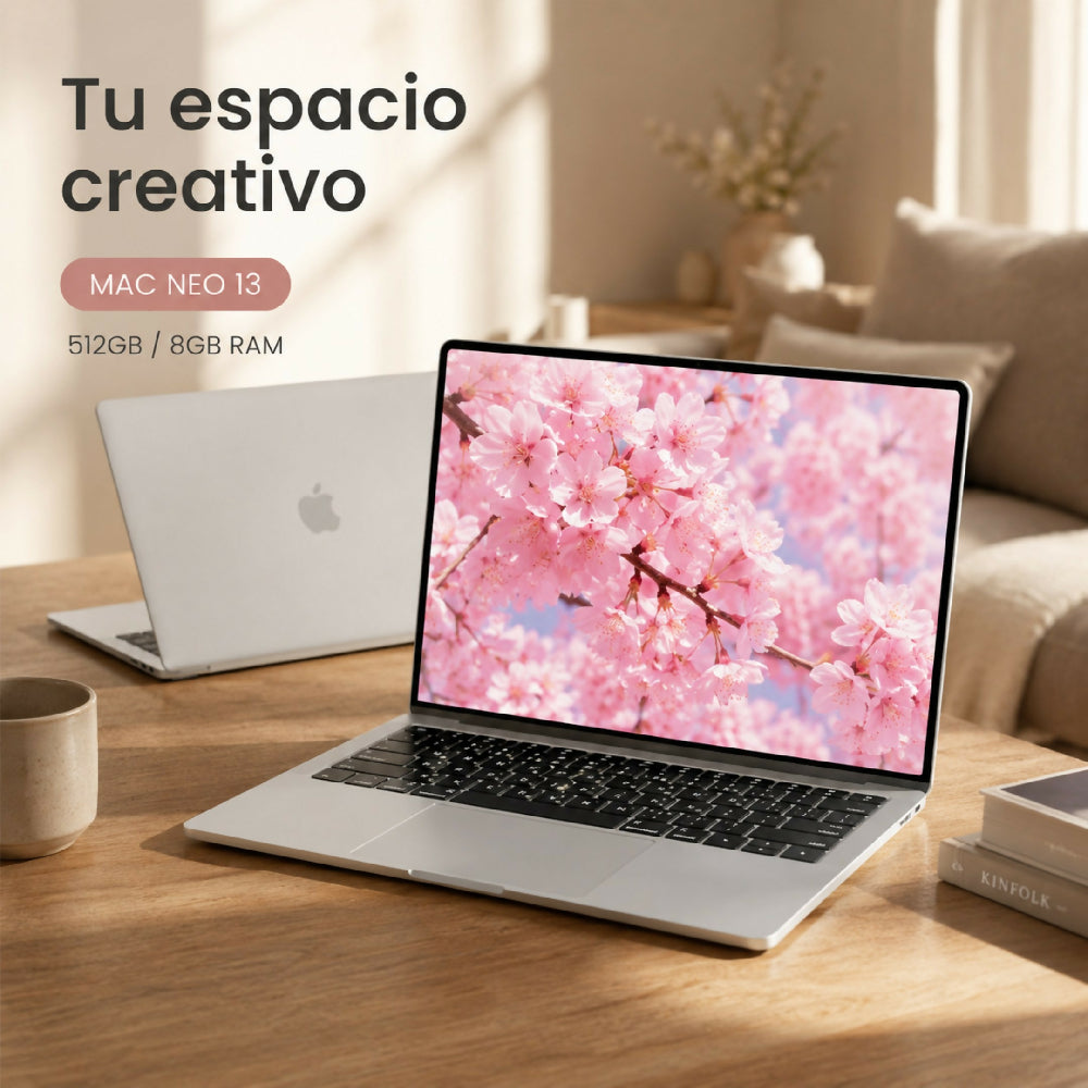 Macbook Neo 13 Pulgadas 512GB/8GB Ram Laptop Apple De Gran Almacenamiento Plateado
