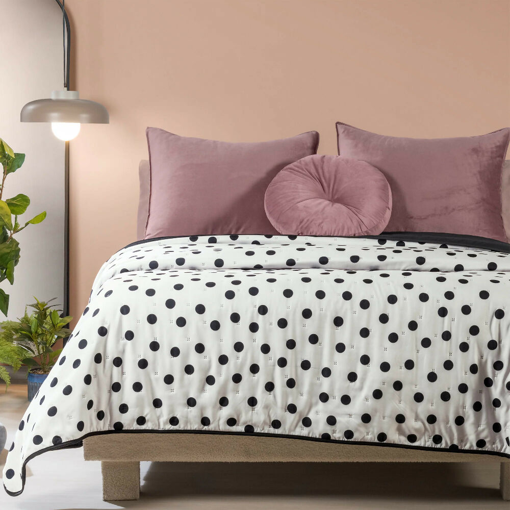 Edredón Novo Polka, para Cama Doble, 2 Vistas