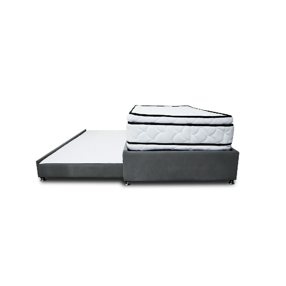 Combo Cama Tarima Nube 140x190 doble Gris Oscuro