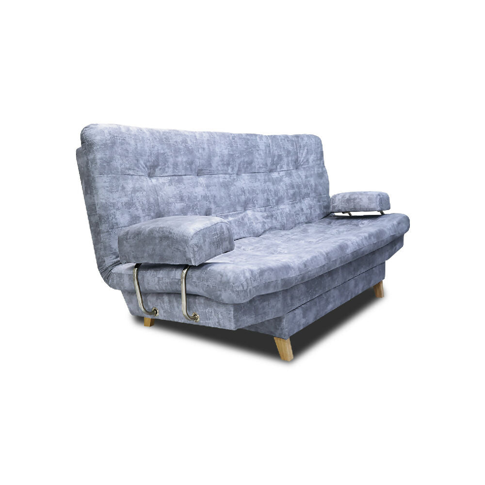 Sofá Cama Blum Clic Clac 3 Posiciones Tela Amigable Con Las Mascotas 185X90X80 Hielo