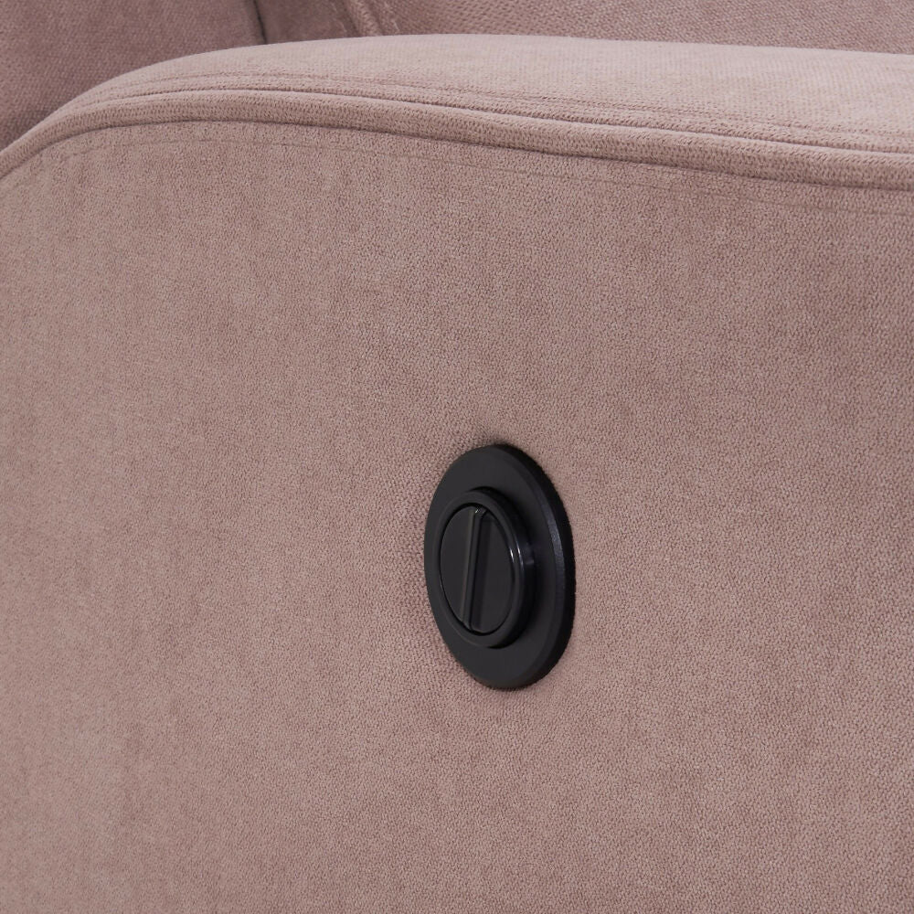 Sofa Reclinable Electrico 3 Puestos Tacio Khaki