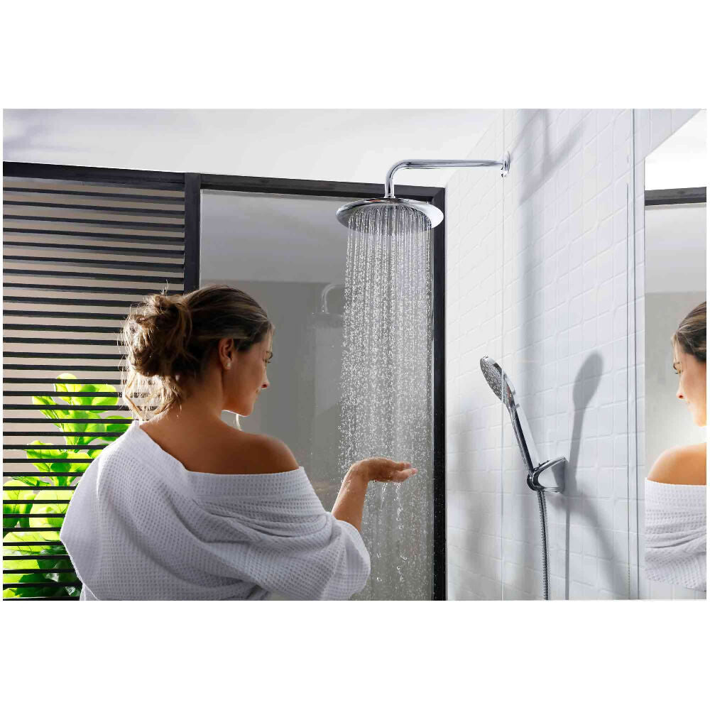 Ducha Ultra Ahorradora Liquid 8 Pulgadas Cromo Corona