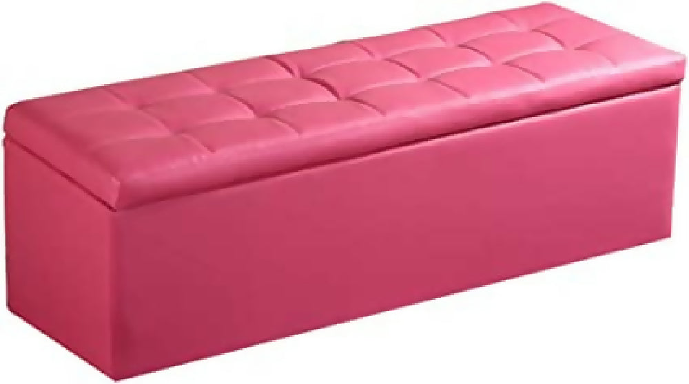 puf baul fuscia sintetico 80x40
