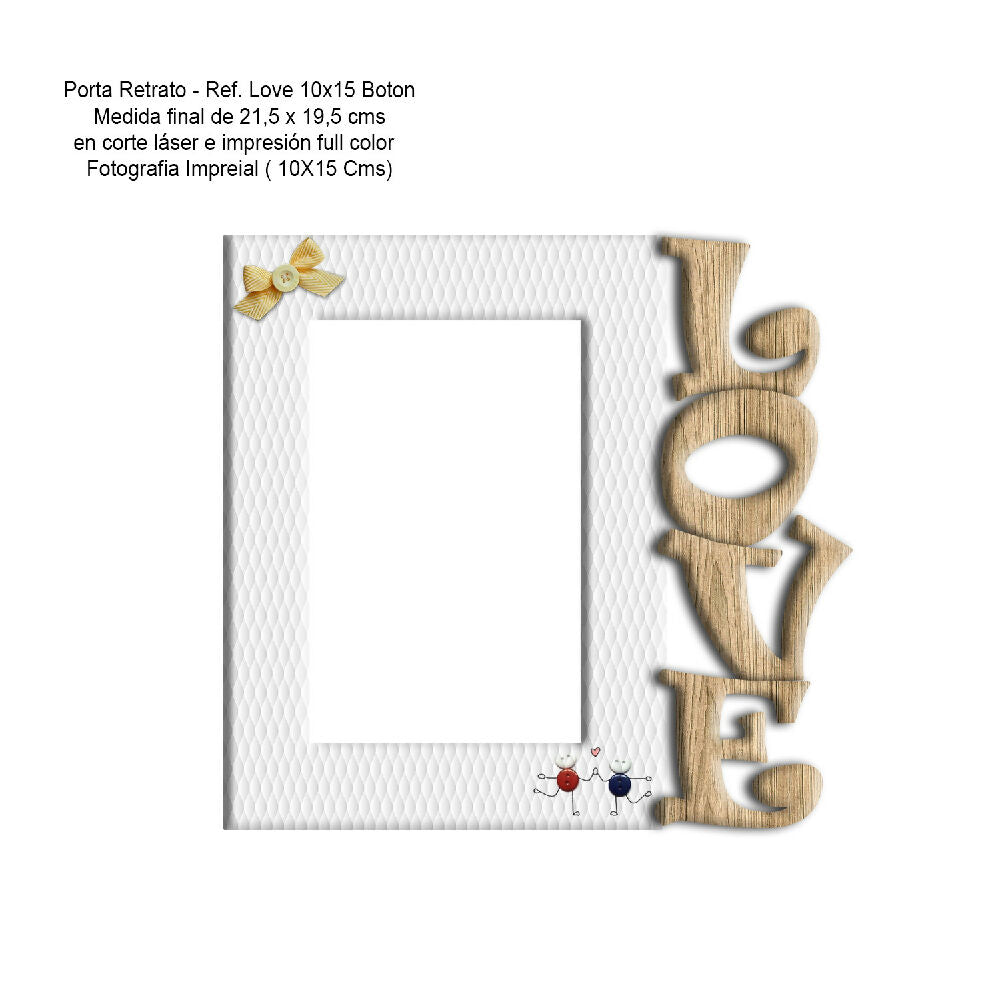 porta love 10x15 botones Ficha