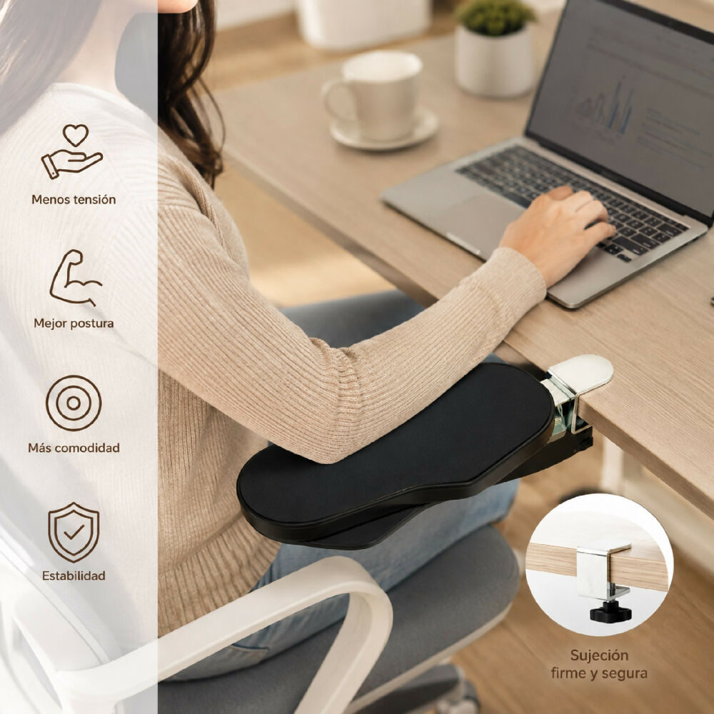 Soporte De Antebrazo Ergonómico SL3 Apoyo Para Escritorio Y Computador