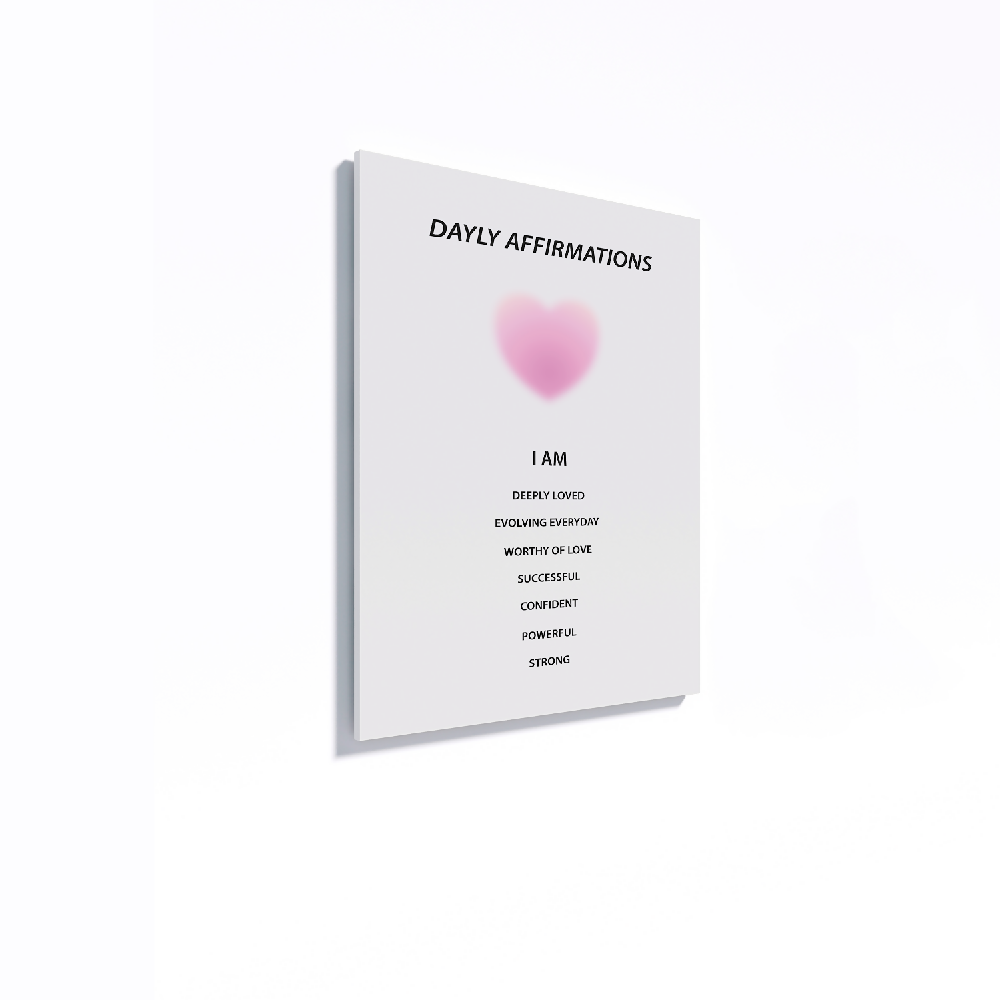 Cuadro Decorativo  Retablo Daily Affirmations 37x50