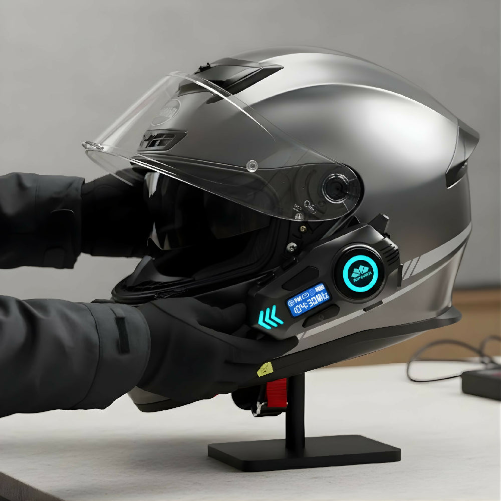 Intercomunicador Movisun Con Pantalla KY-650 Y Bluetooth Para Casco
