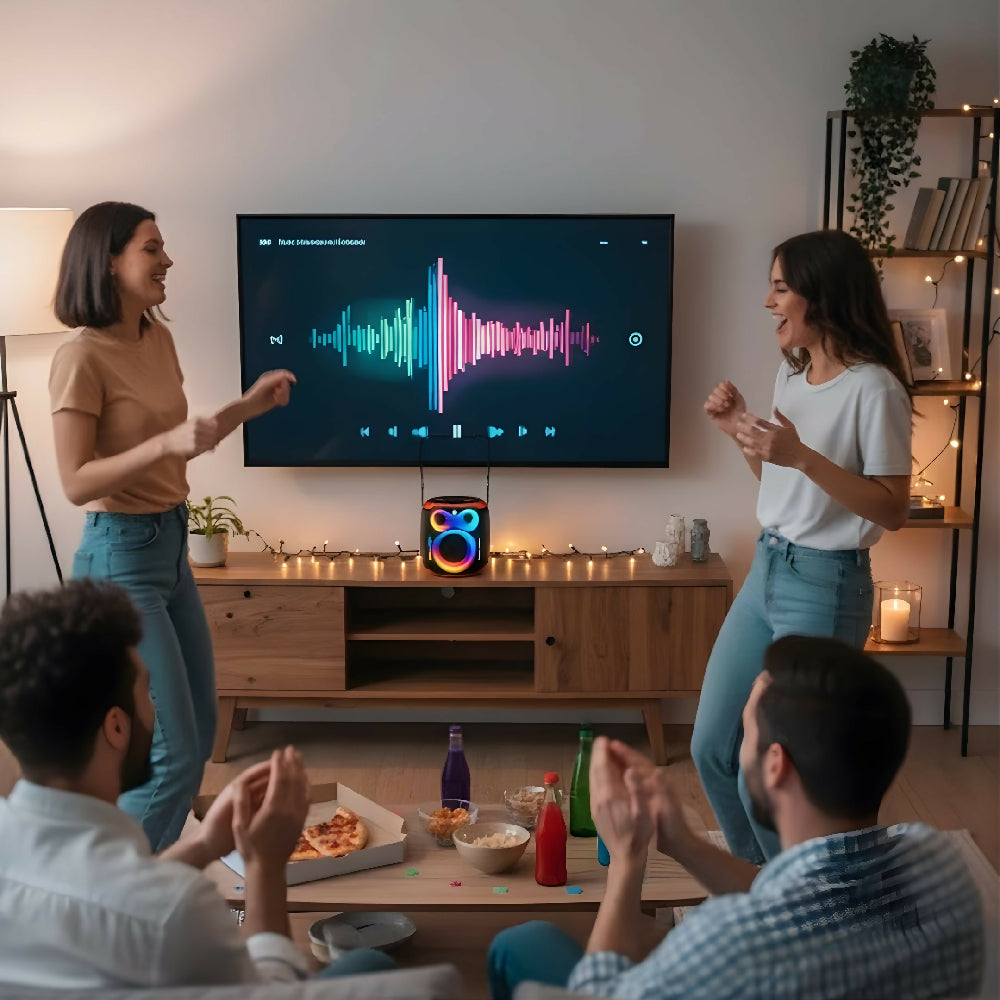 Parlante Bluetooth Movisun Baket Con Batería De Larga Duración Y Sonido Envolvente