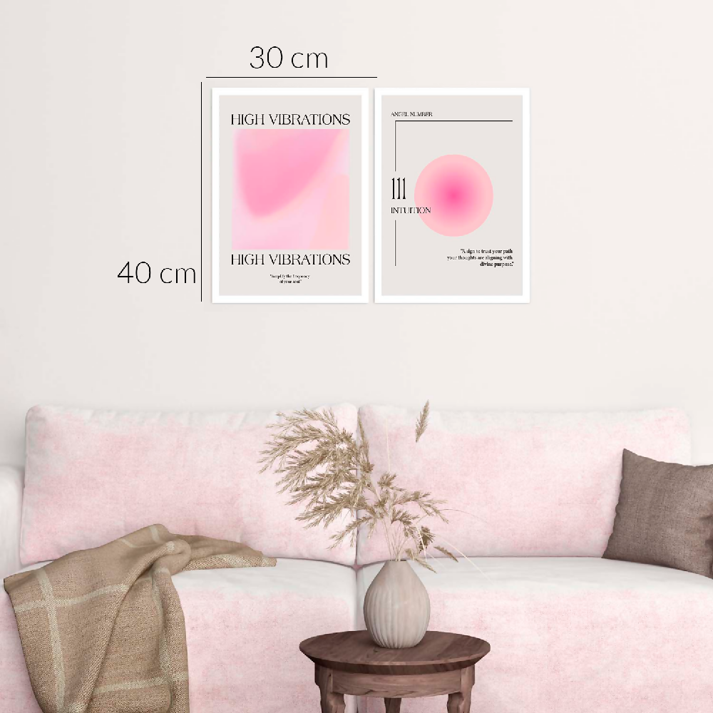 Cuadros Decorativos Diptico High Vibrations 30x40