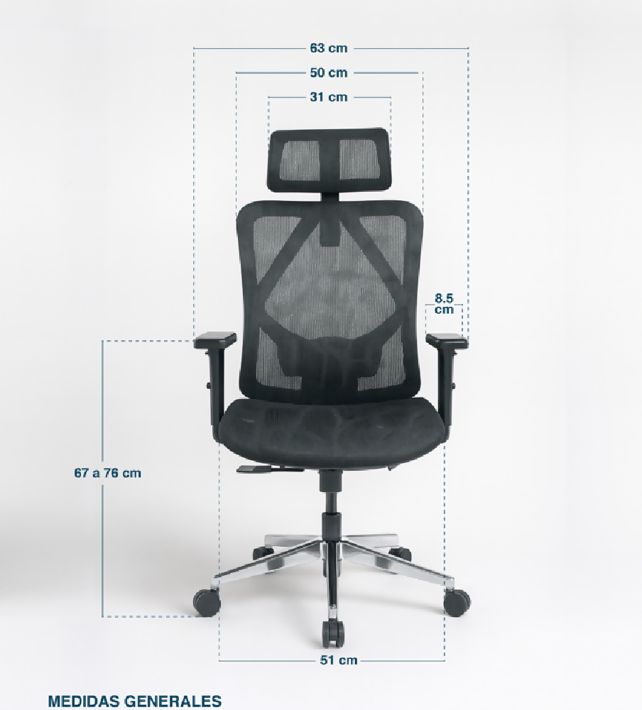 Silla de oficina Versus F-20 Ergo negro
