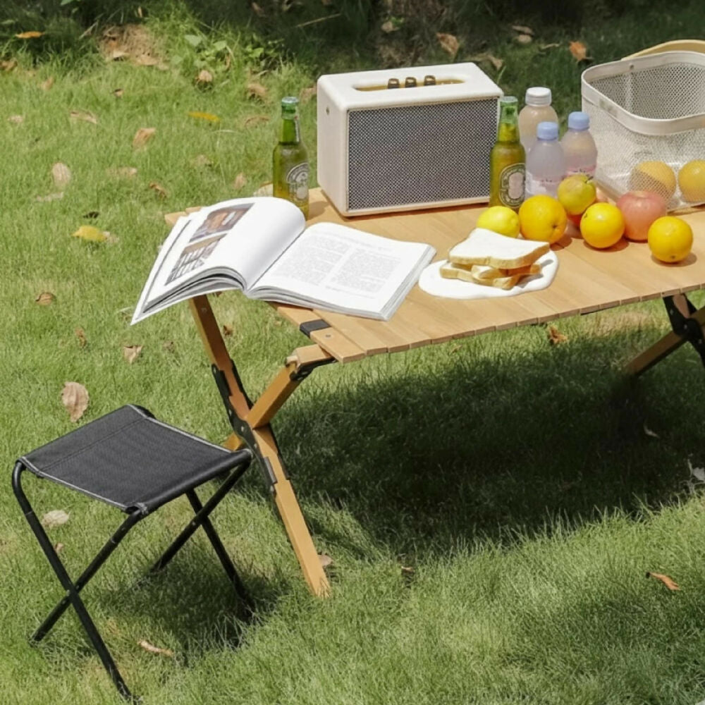 Mini Silla Plegable Resistente D707 De Aluminio Reforzado Para Camping