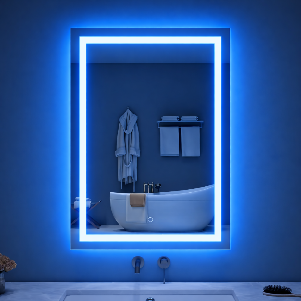 Espejo Led Vertical Para Baño Moderno 70x50 sin marco