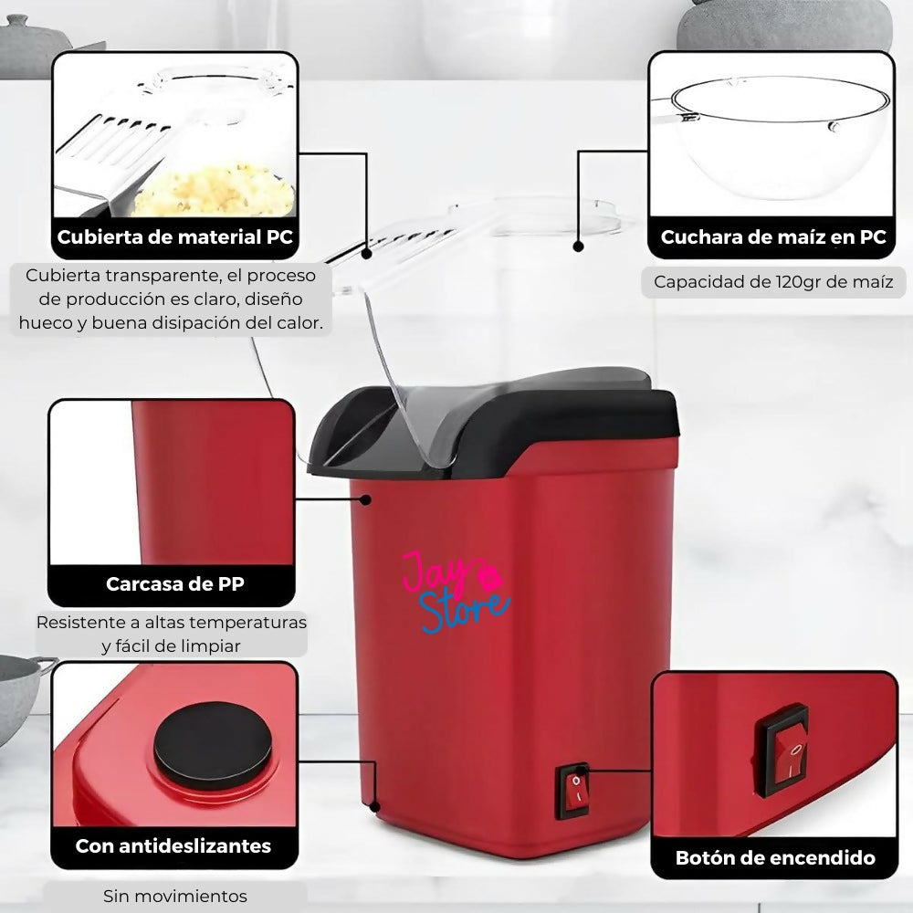 Crispetera Máquina para Hacer Palomitas de Maíz Pira Pop Corn