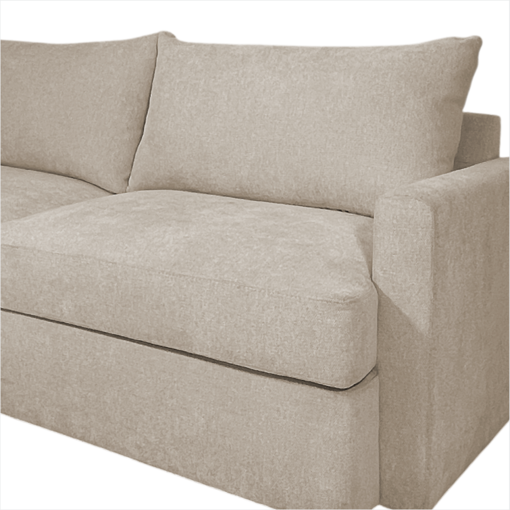 Sofá Crate 3 puestos Taupe