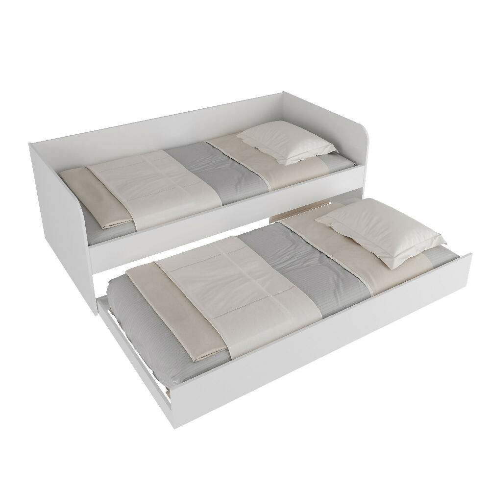 Combo Sofá Cama Atlanta Blanco + Cómoda Dakar Blanca