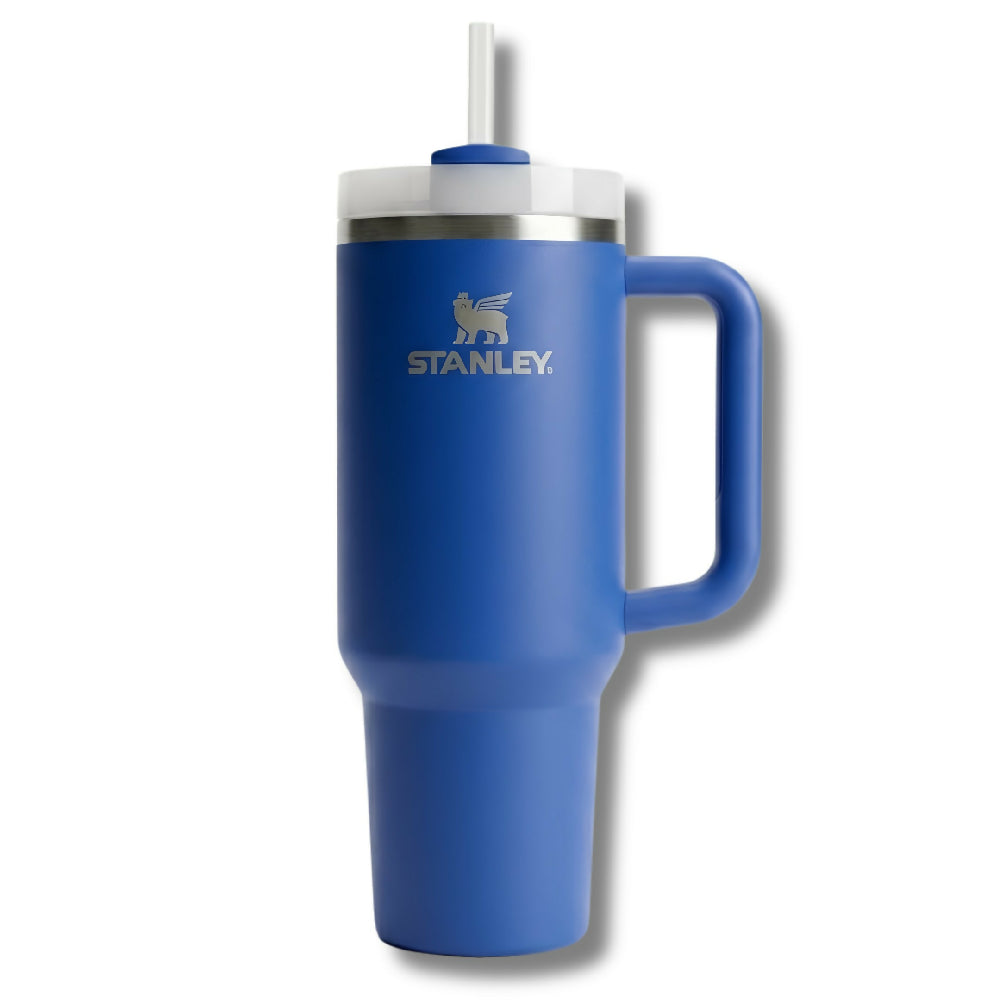 Termo Stanley 40oz Con Pitillo Vaso Térmico Para Gimnasio Y Viajes Azul