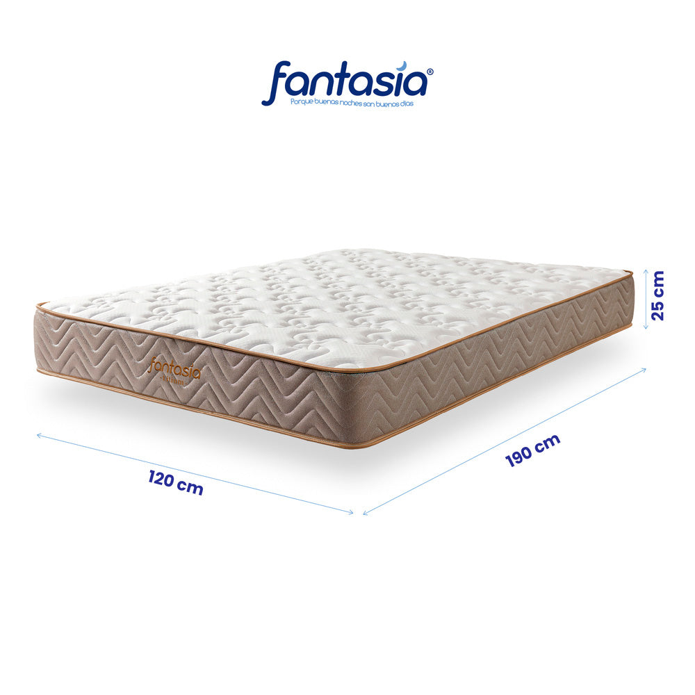 Colchón Litium de 120X190 Cm Marca Fantasía Marca Fantasía