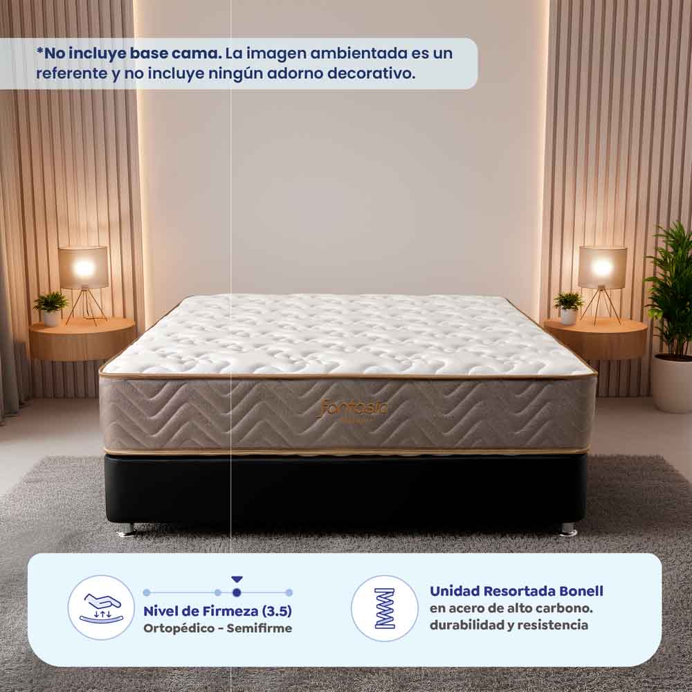 Colchón Litium de 120X190 Cm Marca Fantasía Marca Fantasía