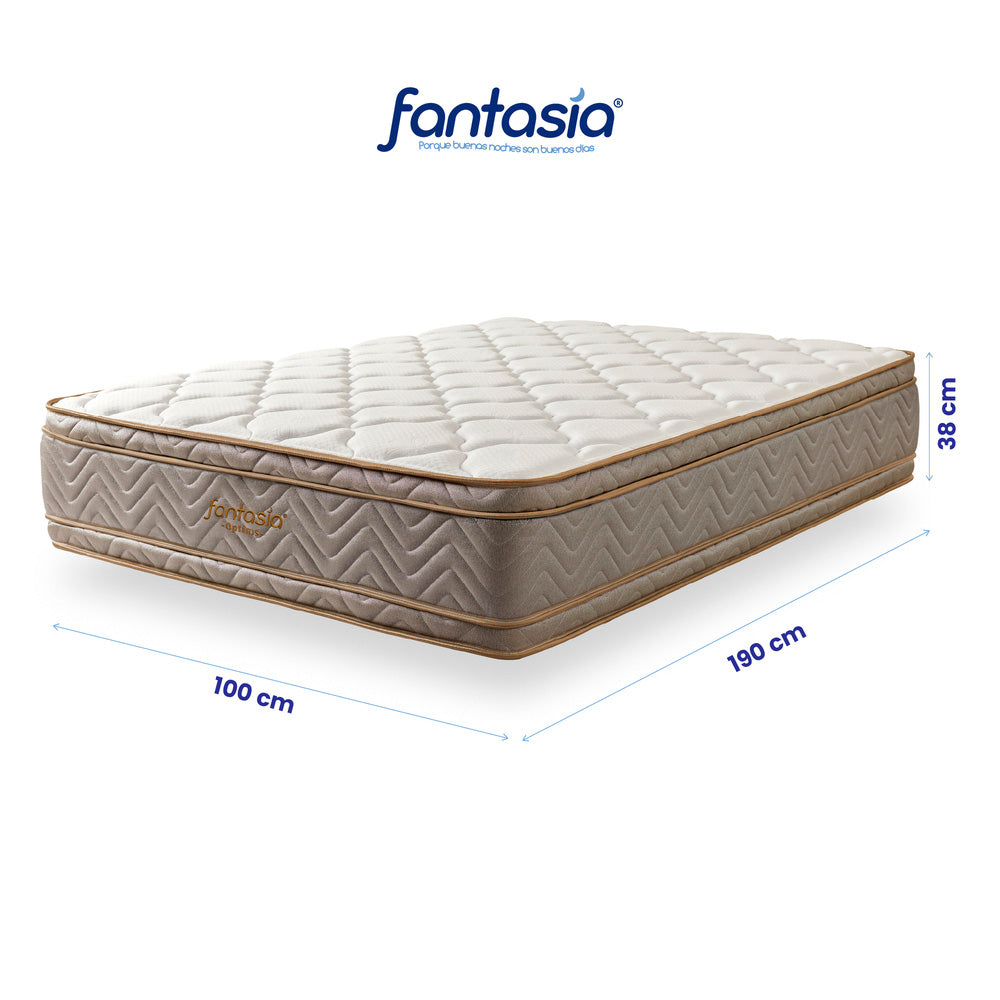 Colchón Optims Sencillo de 100X190 Cm Marca Fantasía