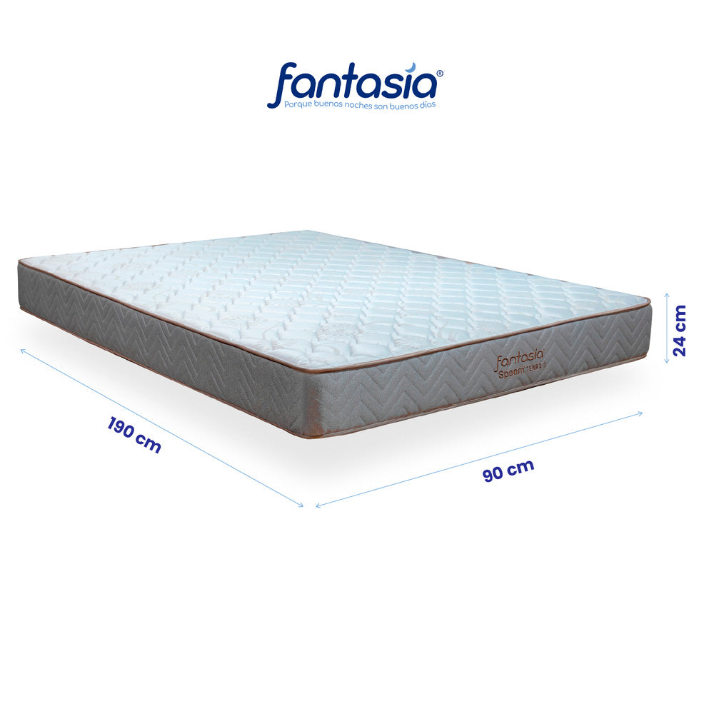Colchón Spoom de 090X190 Cm Marca Fantasía