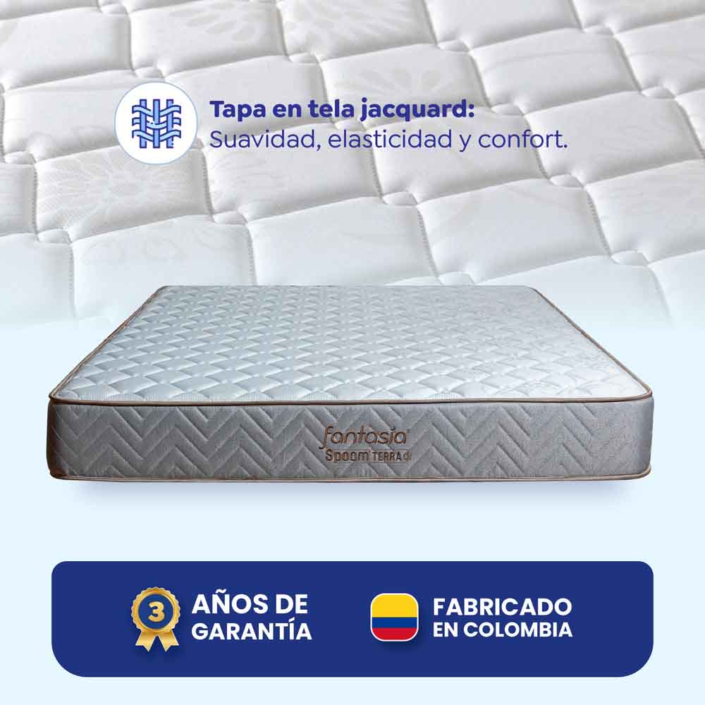 Colchón Spoom de 090X190 Cm Marca Fantasía