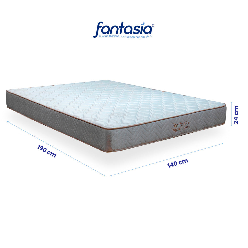 Colchón  Spoom de 140X190 Cm Marca Fantasía
