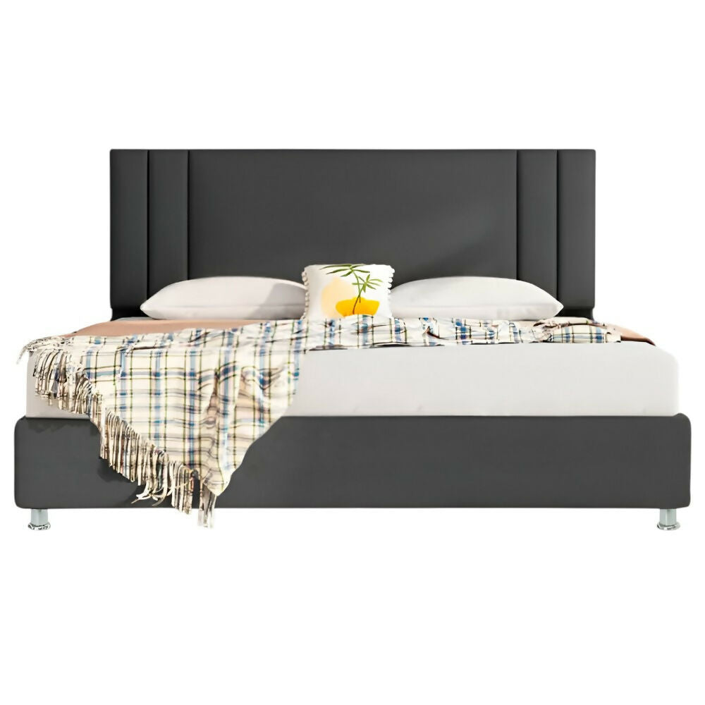 Cabecero Queen 160x60+55 Milán Dark Grey Tela