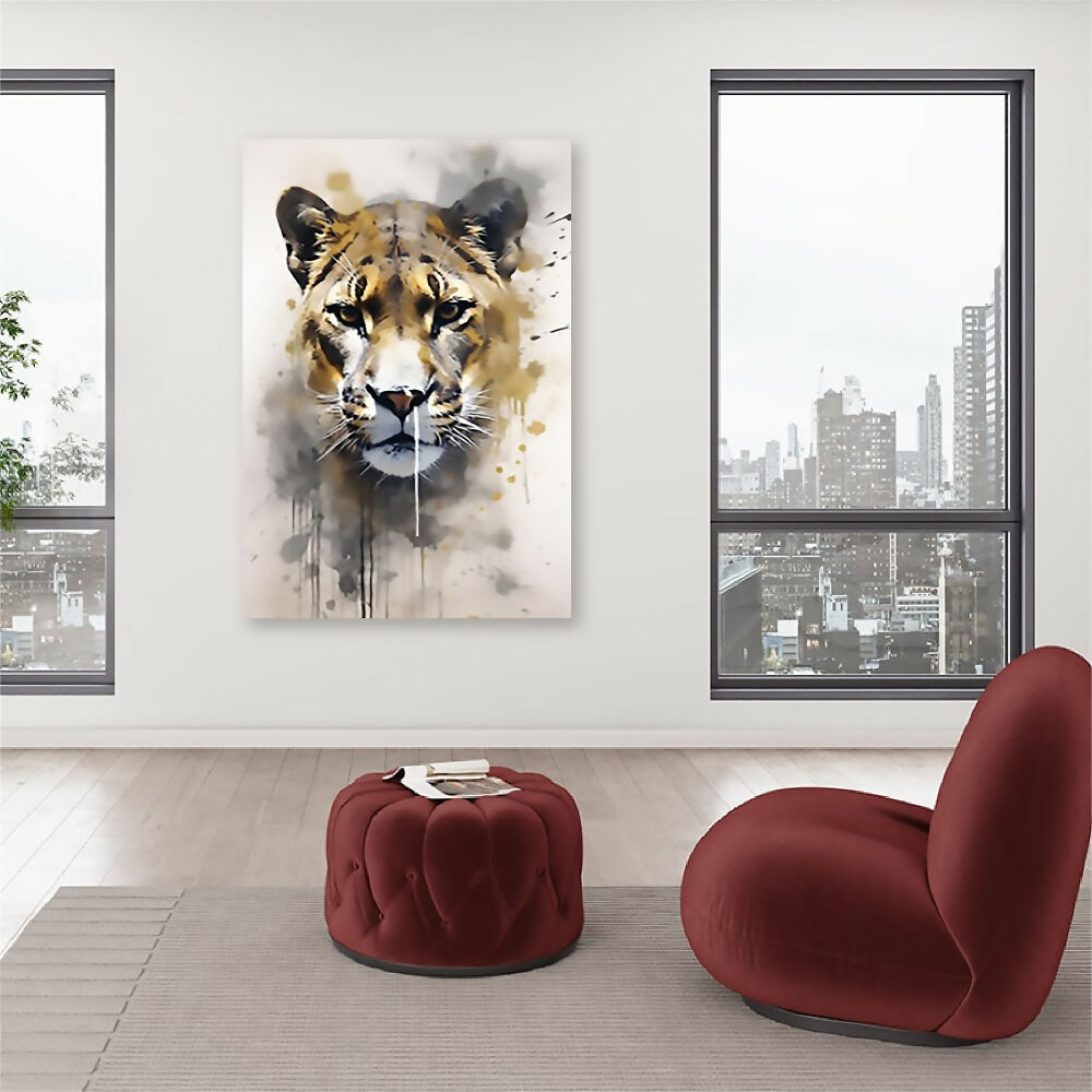 Cuadro Jaguar Grande 70 X 100 X 3 Cms