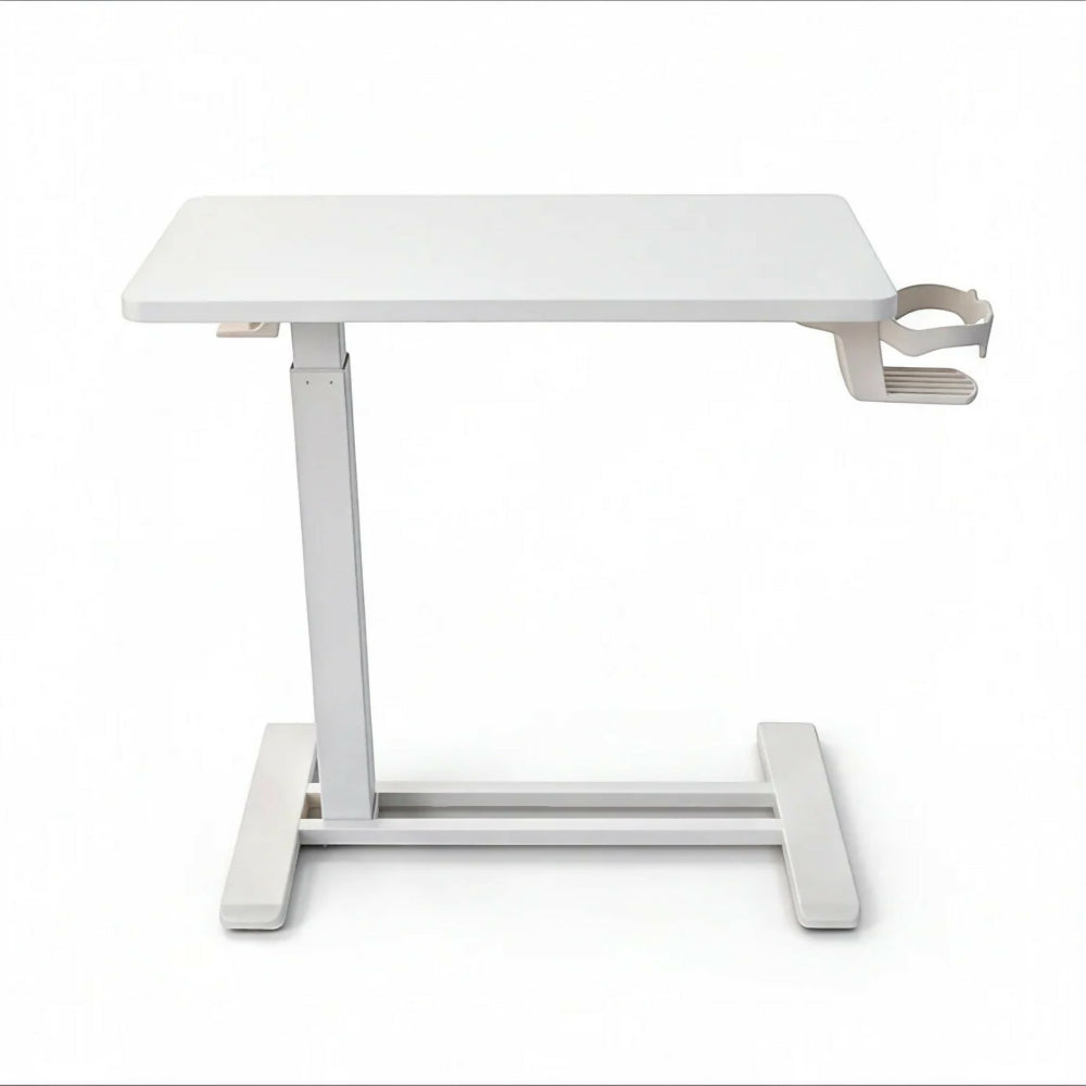 Mesa Auxiliar Ajustable Negra Ellevare Blanca