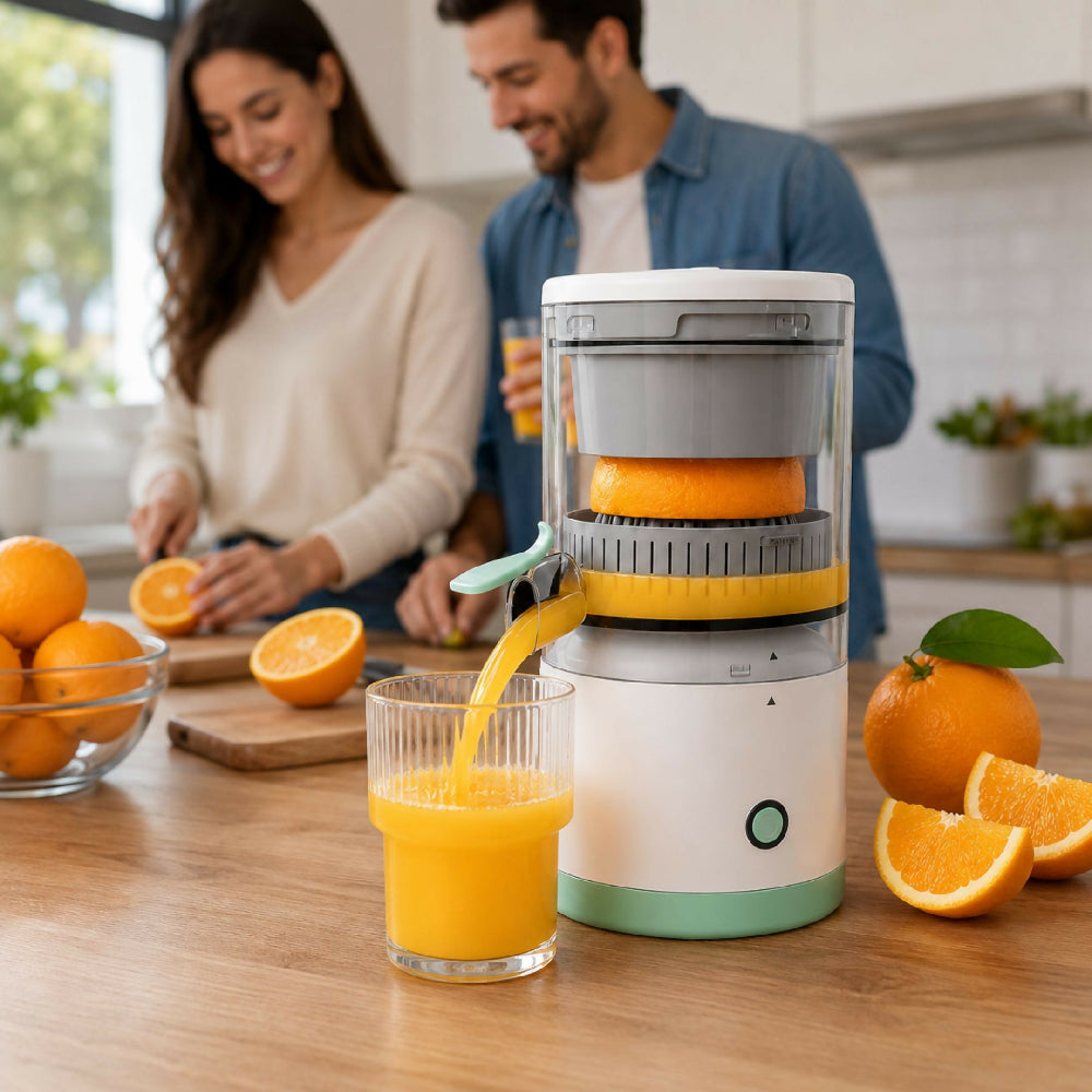 Mini Exprimidor Recargable Eléctrico Automático Ideal Para Naranjas Y Cítricos