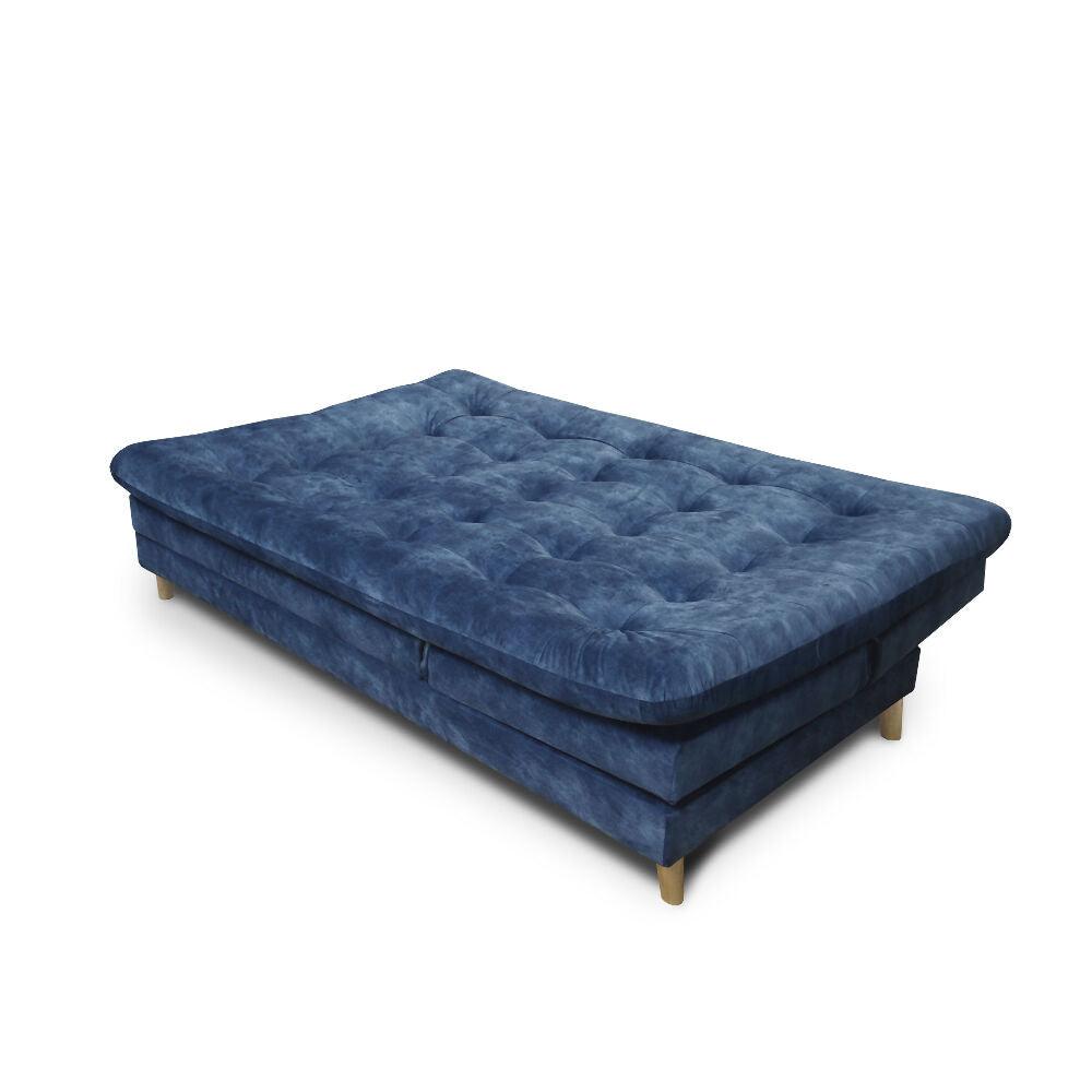 Sofa cama 5 posiciones Agassi Tela Azul - Incluye Cojines