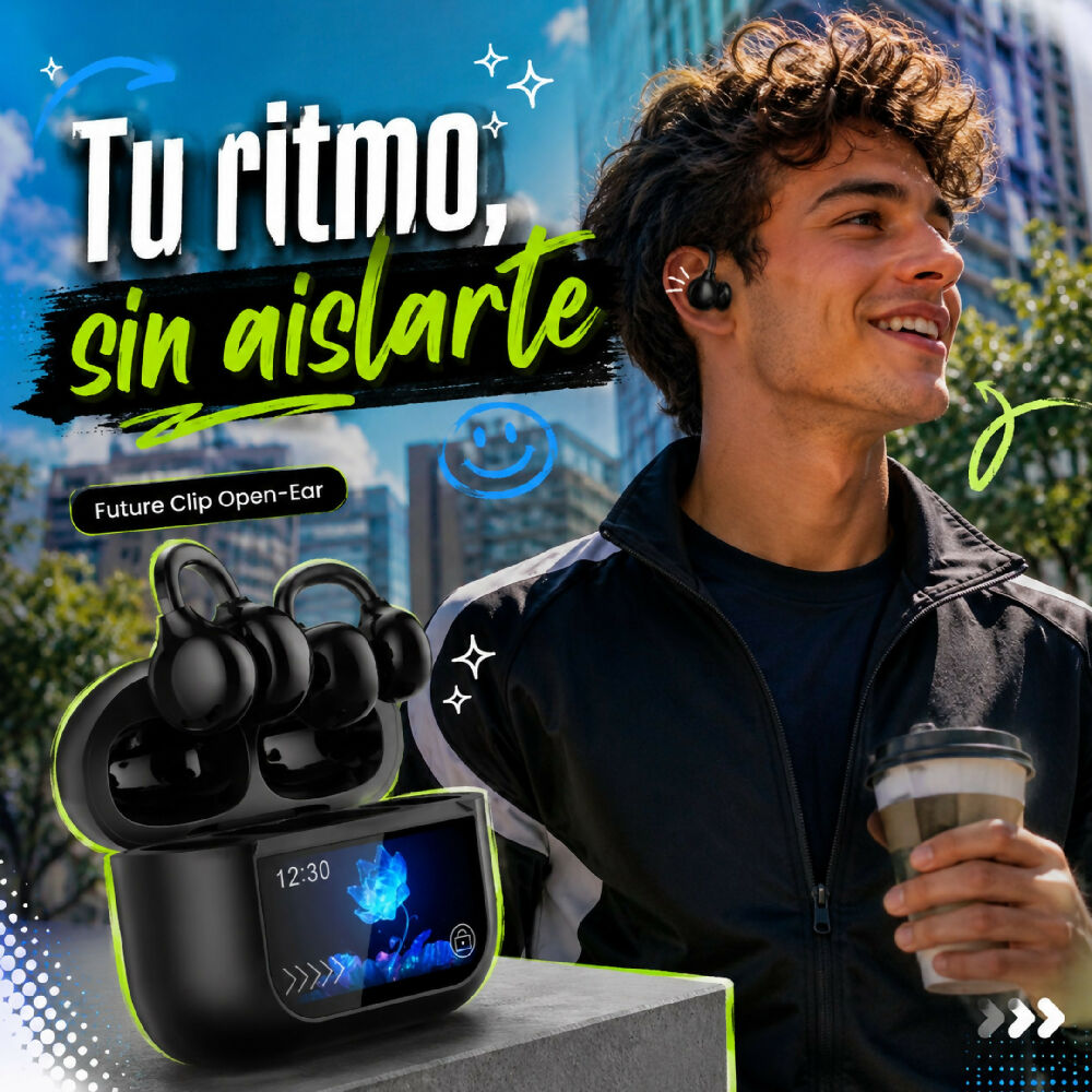 Audífonos Inalámbricos G-TiDE Future Clip Open-Ear Con Estuche De Carga