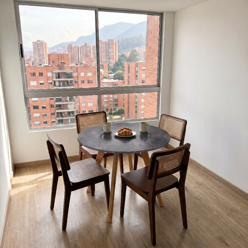Comedor Nórdico Circular Risco 80