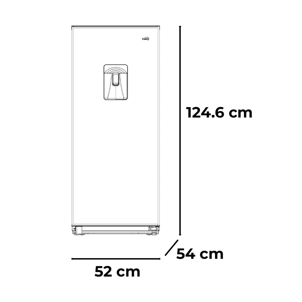 Nevera Kalley Frost Una Puerta 187 Litros K-N187L2, Color Gris