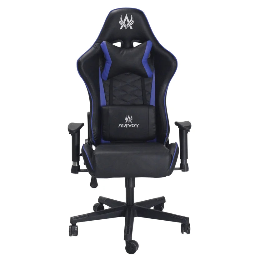 Silla Gamer Nova Azul Y Negra