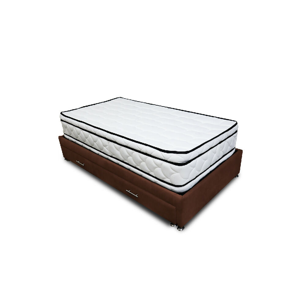 Combo Cama Tarima Nube 140x190 doble Marron