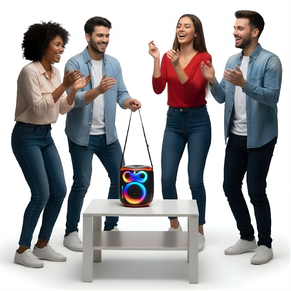 Parlante Bluetooth Movisun Baket Con Batería De Larga Duración Y Sonido Envolvente