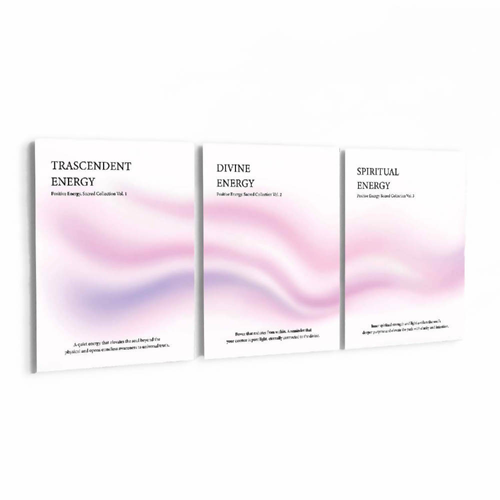 Cuadros Decorativos Triptico Transcendent Energy 30x40