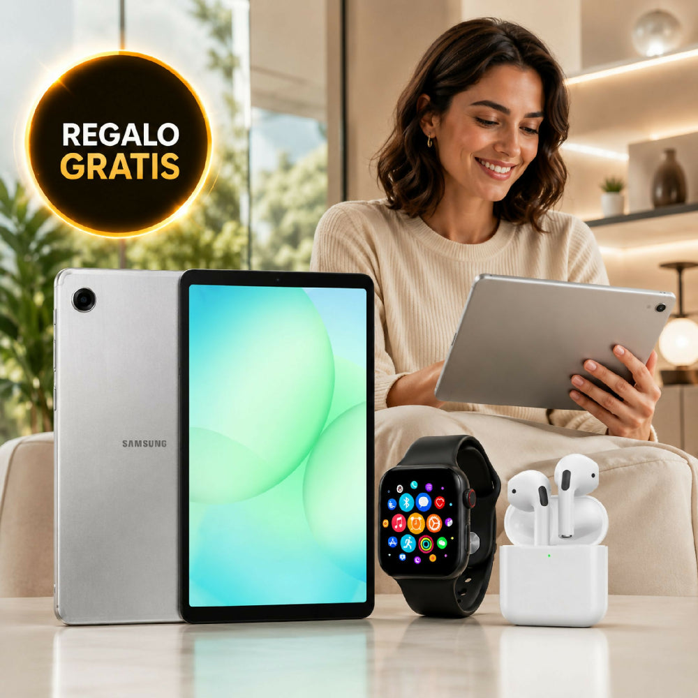 Tablet Samsung Tab A11 8" 128GB 8GB RAM + Obsequio Audífonos Y Smartwatch Gris