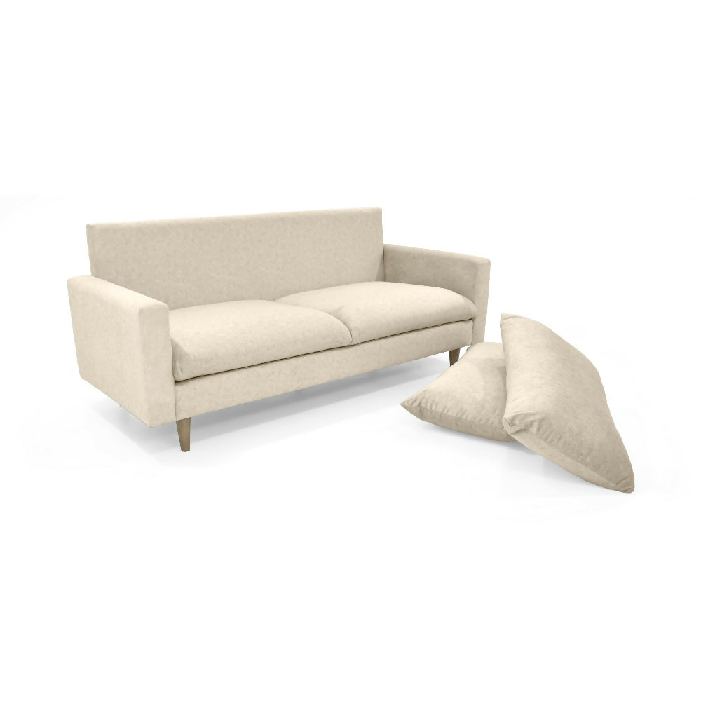 Sofa Louisiana 3 Puestos 195x81x93 Tela Beige