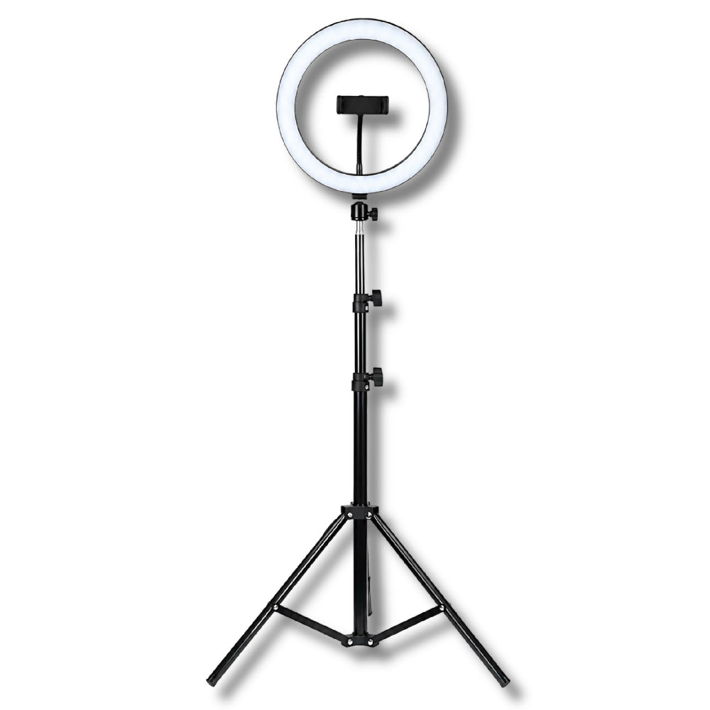 Aro De Luz Selfie De 26Cm Alimentación USB Con Soporte Ajustable Para Teléfono
