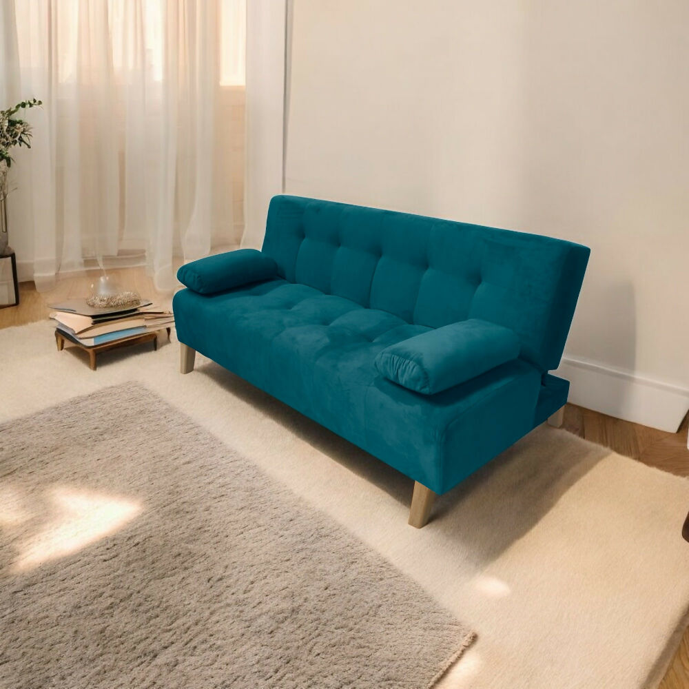 Sofacama Glaser 3 Posiciones Tela turquesa