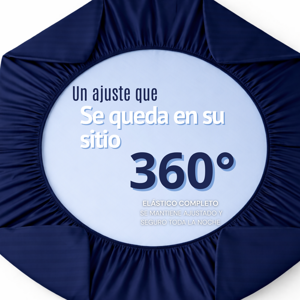 Juego de sabanas doble azul