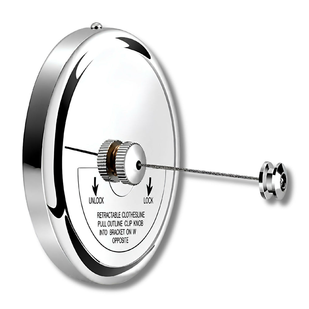 Tendedero De Acero Inoxidable Retractil Linea De Lavanderia Resistente Colgador