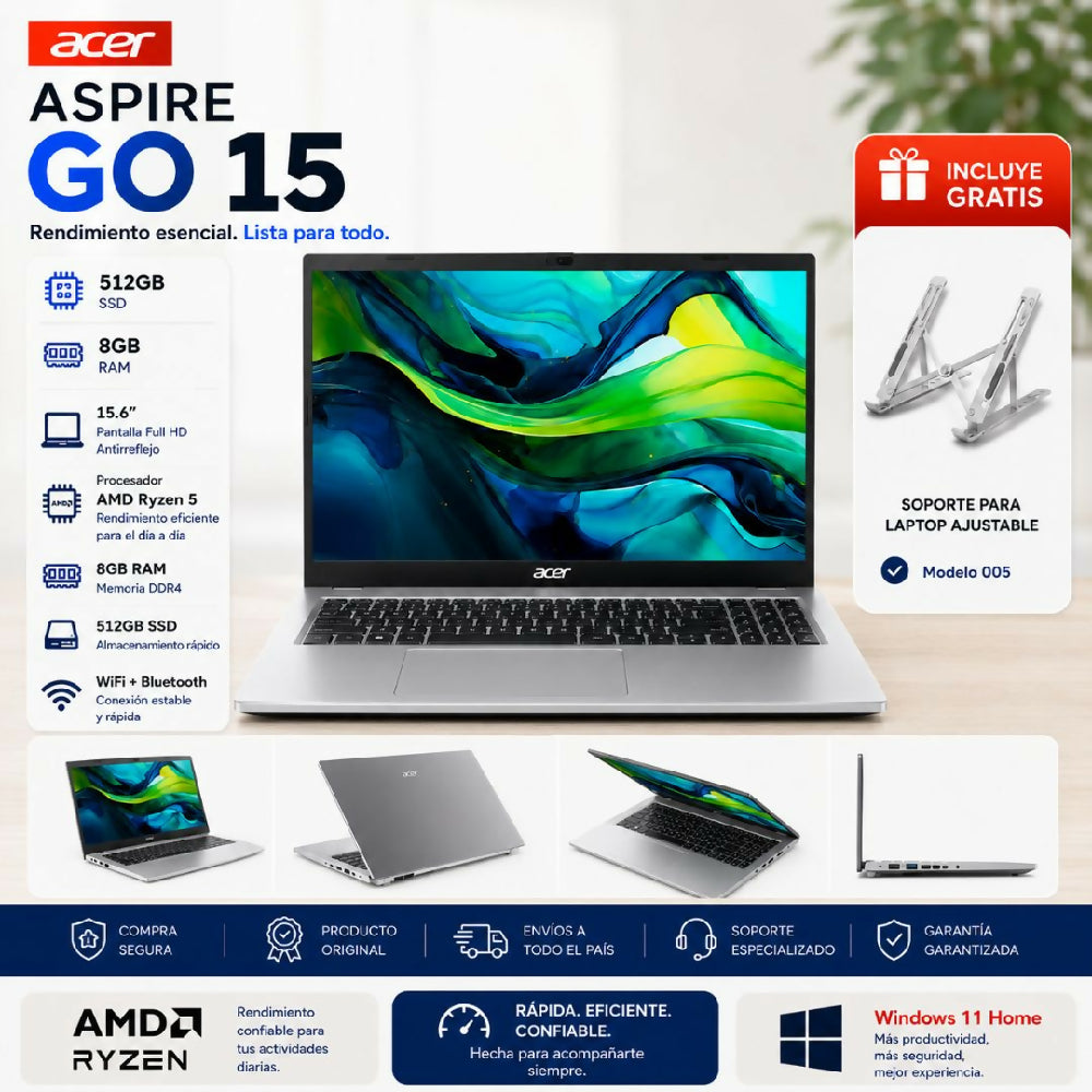 Portátil Acer Aspire Go 15 512gb 8gb Ram + Obsequio