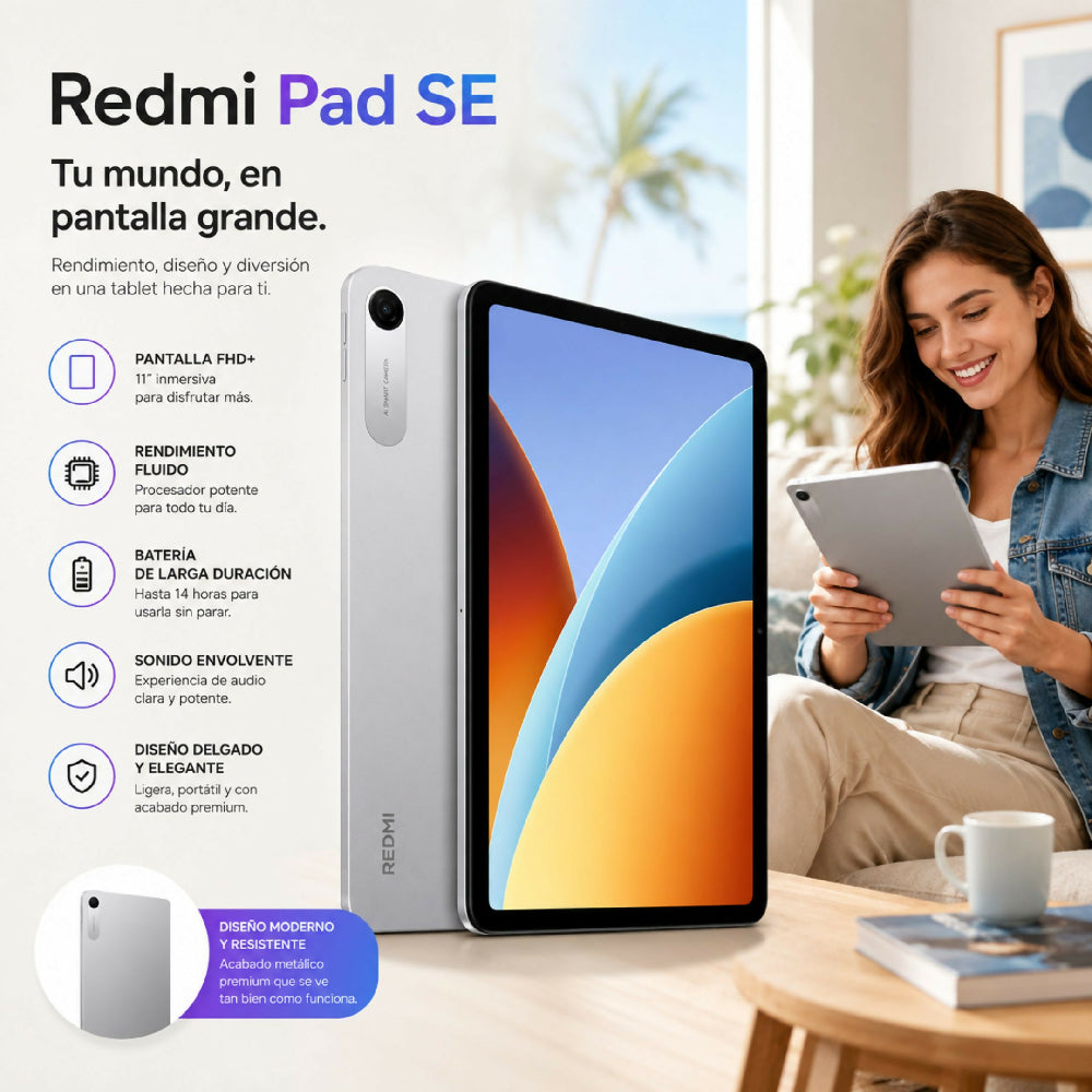 Tablet Redmi Pad 2 9.7" 64GB / 4GB RAM El Equilibrio Perfecto En Calidad Gris