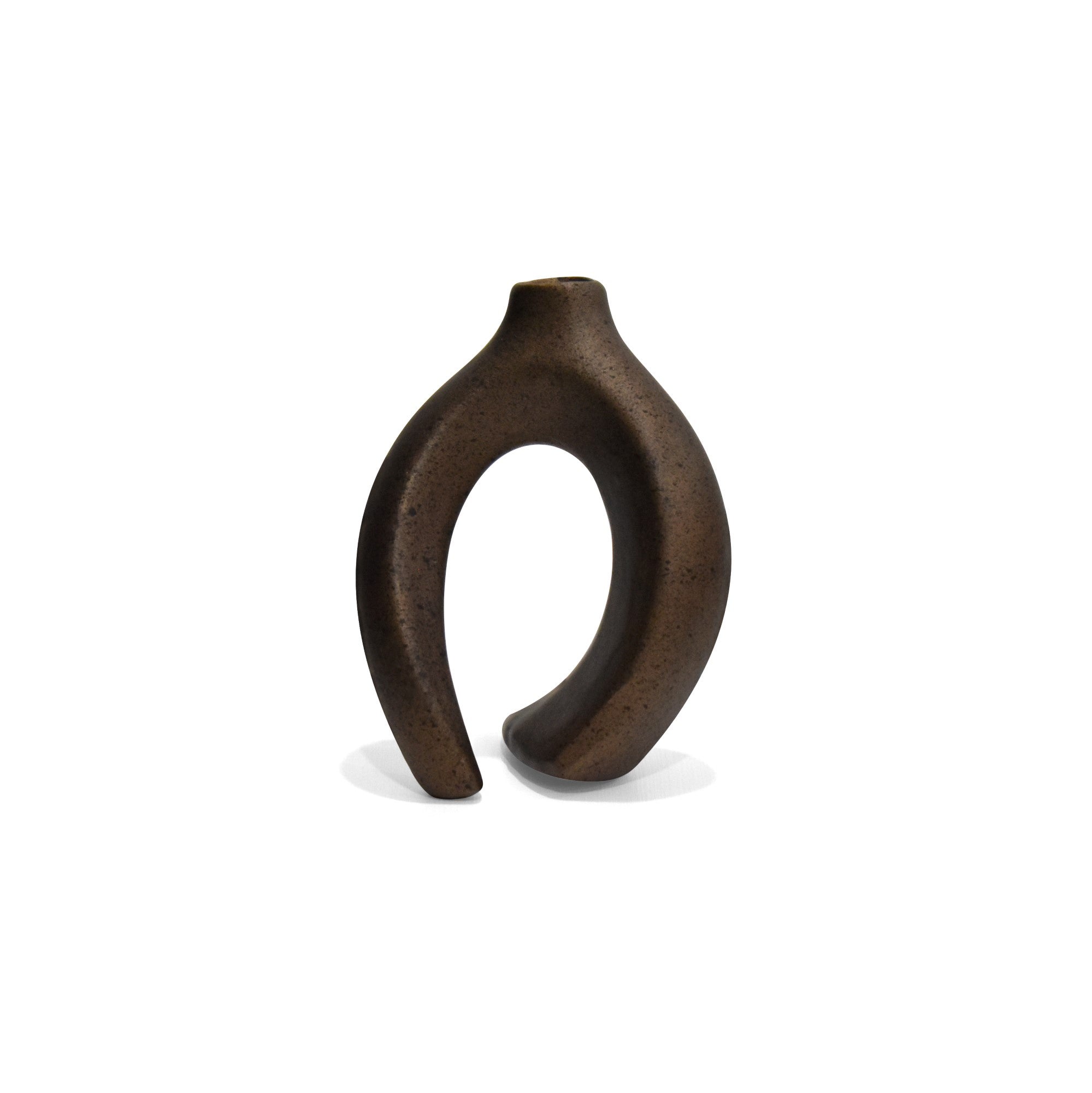 Set de Floreros en Ceramica Aura Bronce