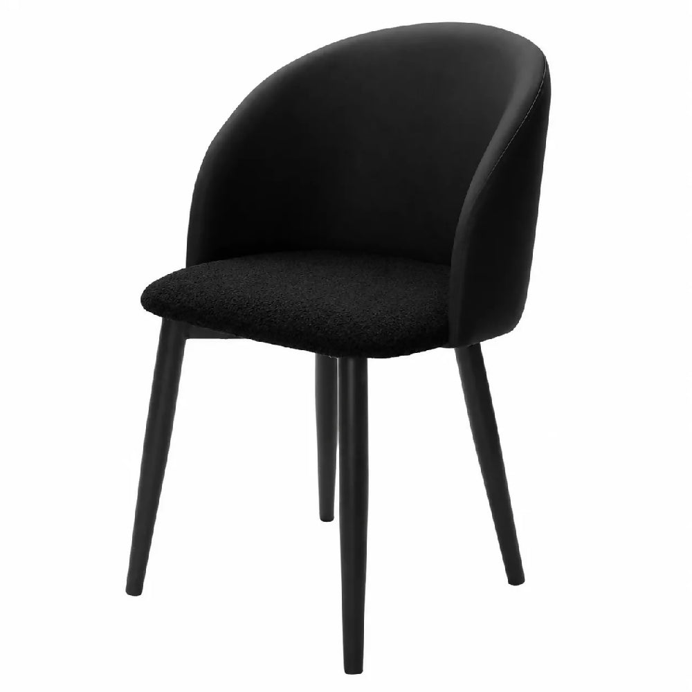 Silla Zenda Black Tela Para Comedor